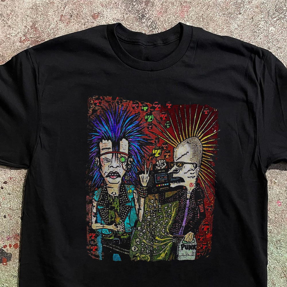 Punk Rock Tee Beavis And Butthead Mashup